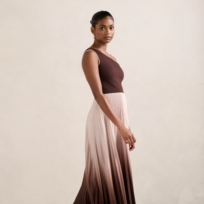 Olena Petite One Shoulder Midi Dress - Alternative view